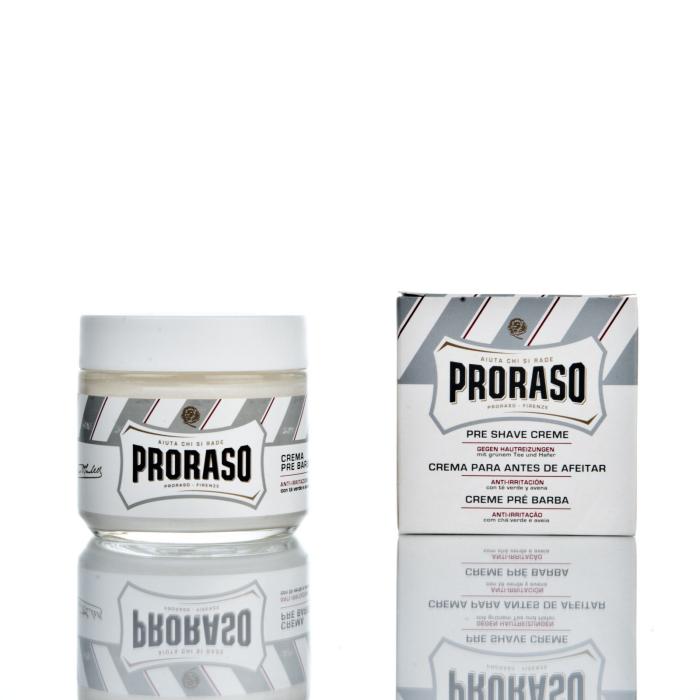 Proraso Pre Shave Creme Linea Bianca mit grünem Tee und Hafer 100ml