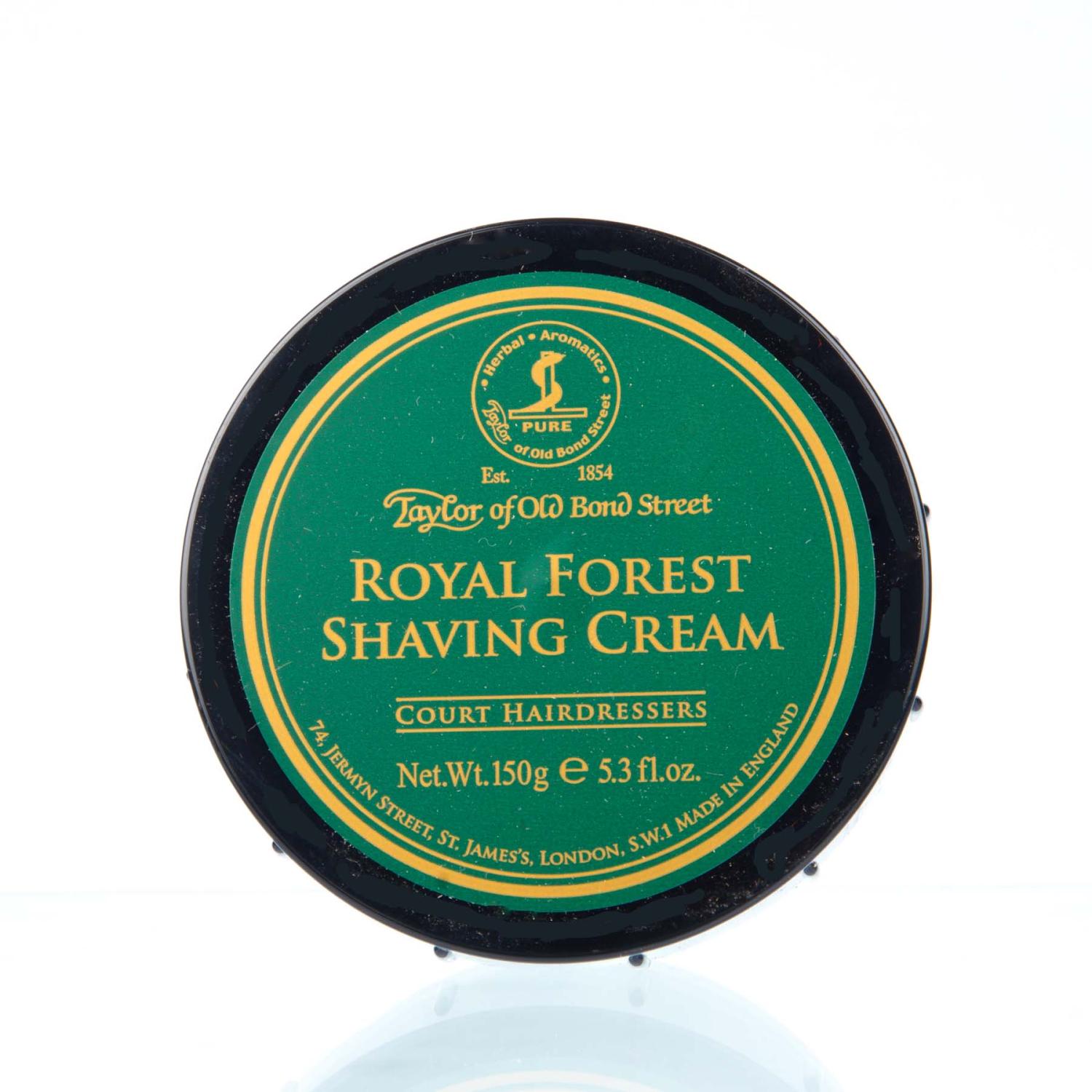 of Bond Forest Taylor Street Rasiercreme Royal Cream Shaving Old